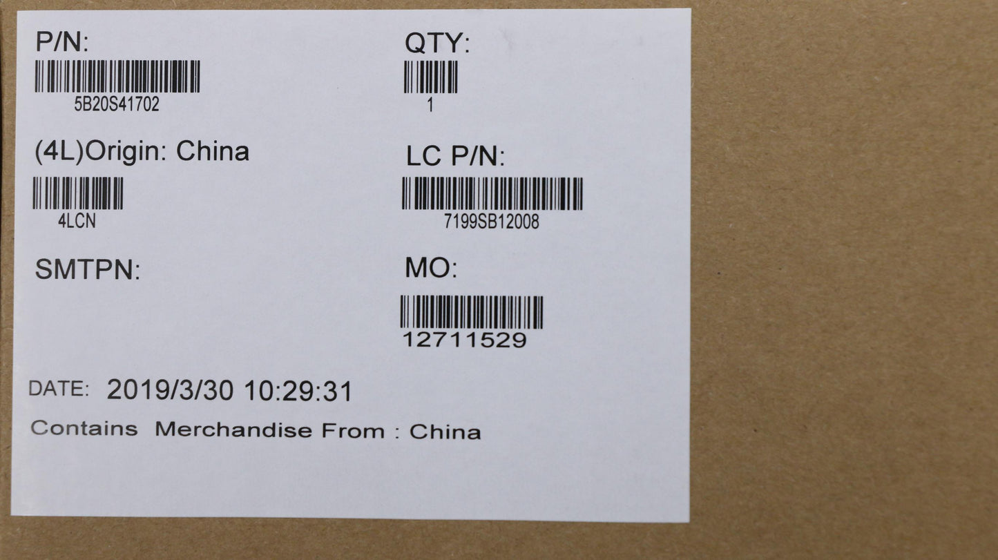 Lenovo Fg540 Mb I58265Umx110 V2Gd4G-B - 5B20S41702