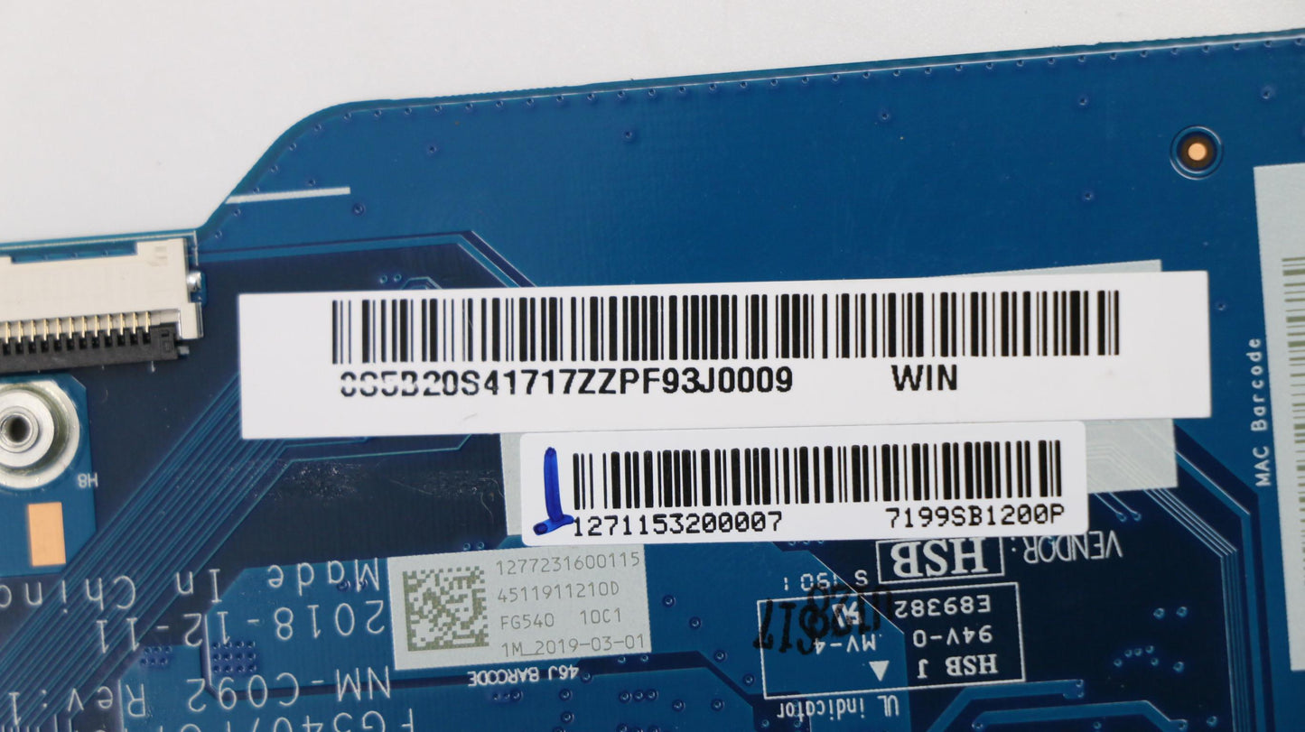 Lenovo Fg540 Mb I78565U N17S V2Gd4G-W - 5B20S41717
