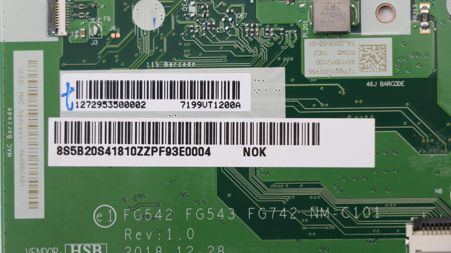 Lenovo Fg542 Mb R53500U Uma-Blk - 5B20S41810
