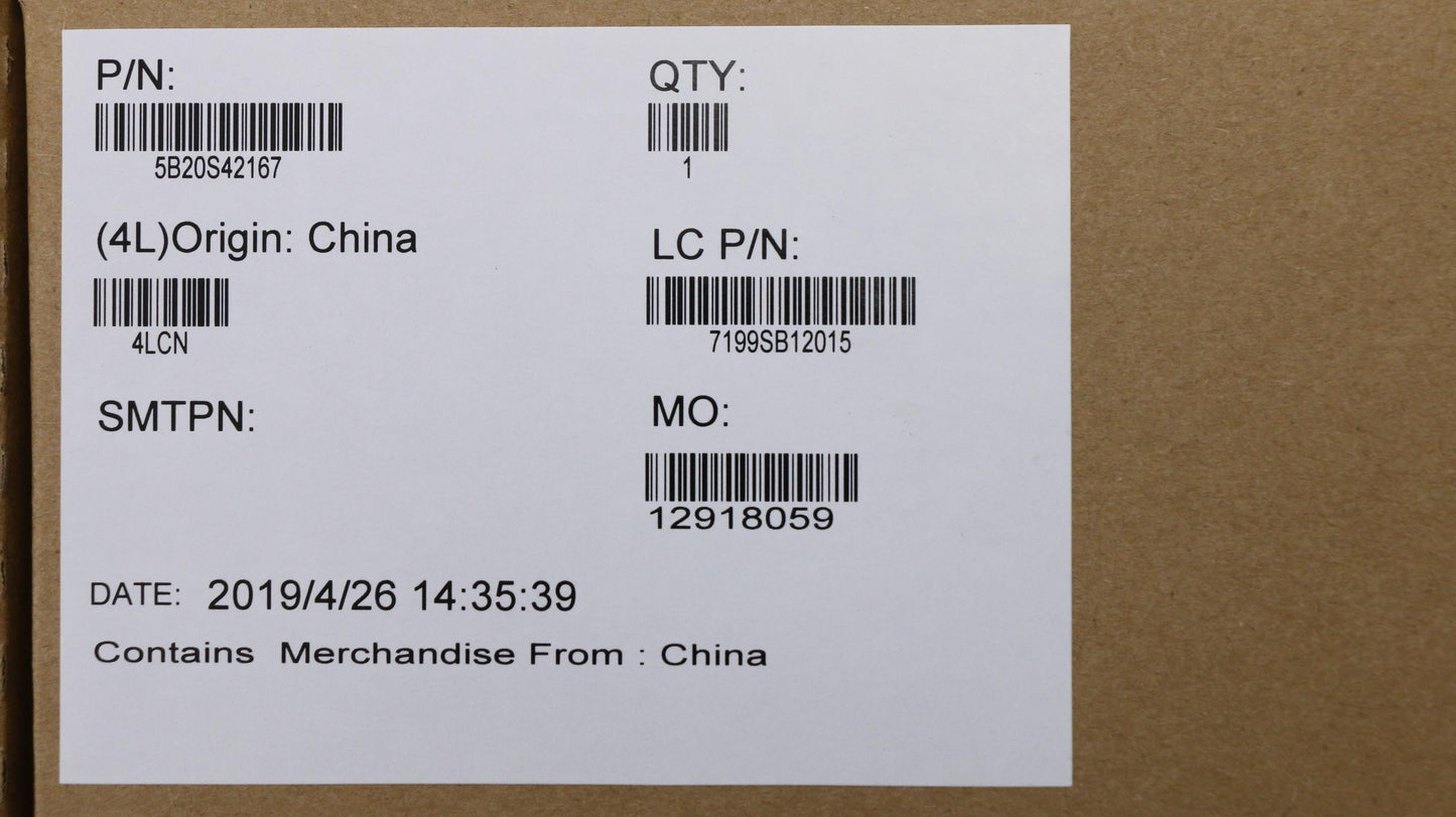 Lenovo Fg540 Mb I38145Umx230V2Gd4G-Wi - 5B20S42167