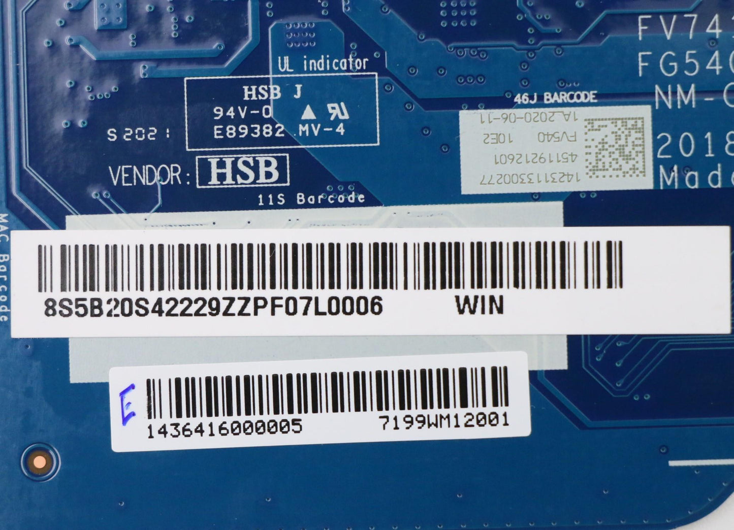 Lenovo Fv540 Mb I5-8265U D4Gs Uma-Win - 5B20S42229