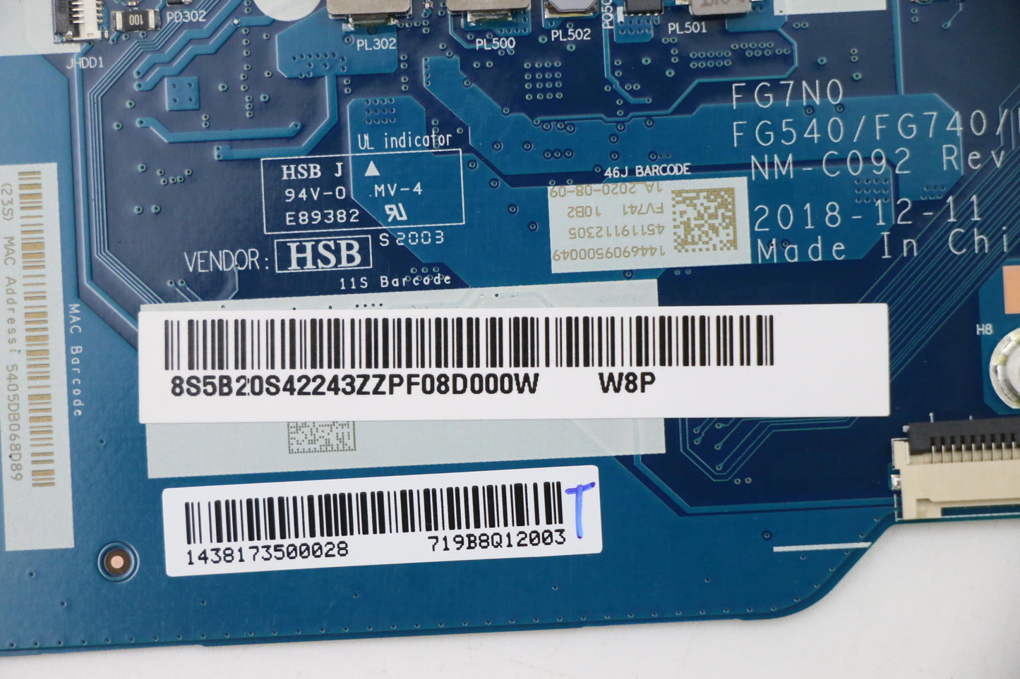 Lenovo Bdplanar Mbl81Rgwini78565Umx23 - 5B20S42243