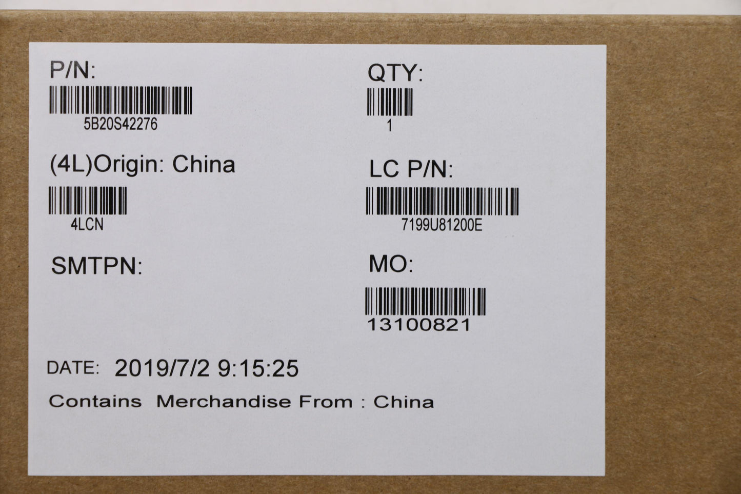 Lenovo Mb Nmc101 R33200U_Uma_D4G_Blk - 5B20S42276