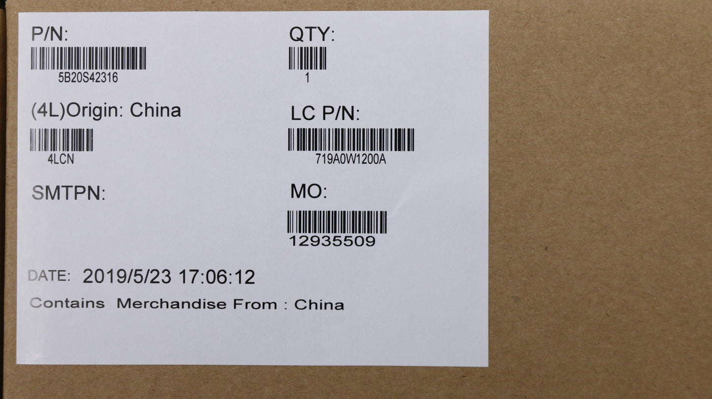 Lenovo Fg541 Mb I59300Hgtx10503G4G-Bl - 5B20S42316