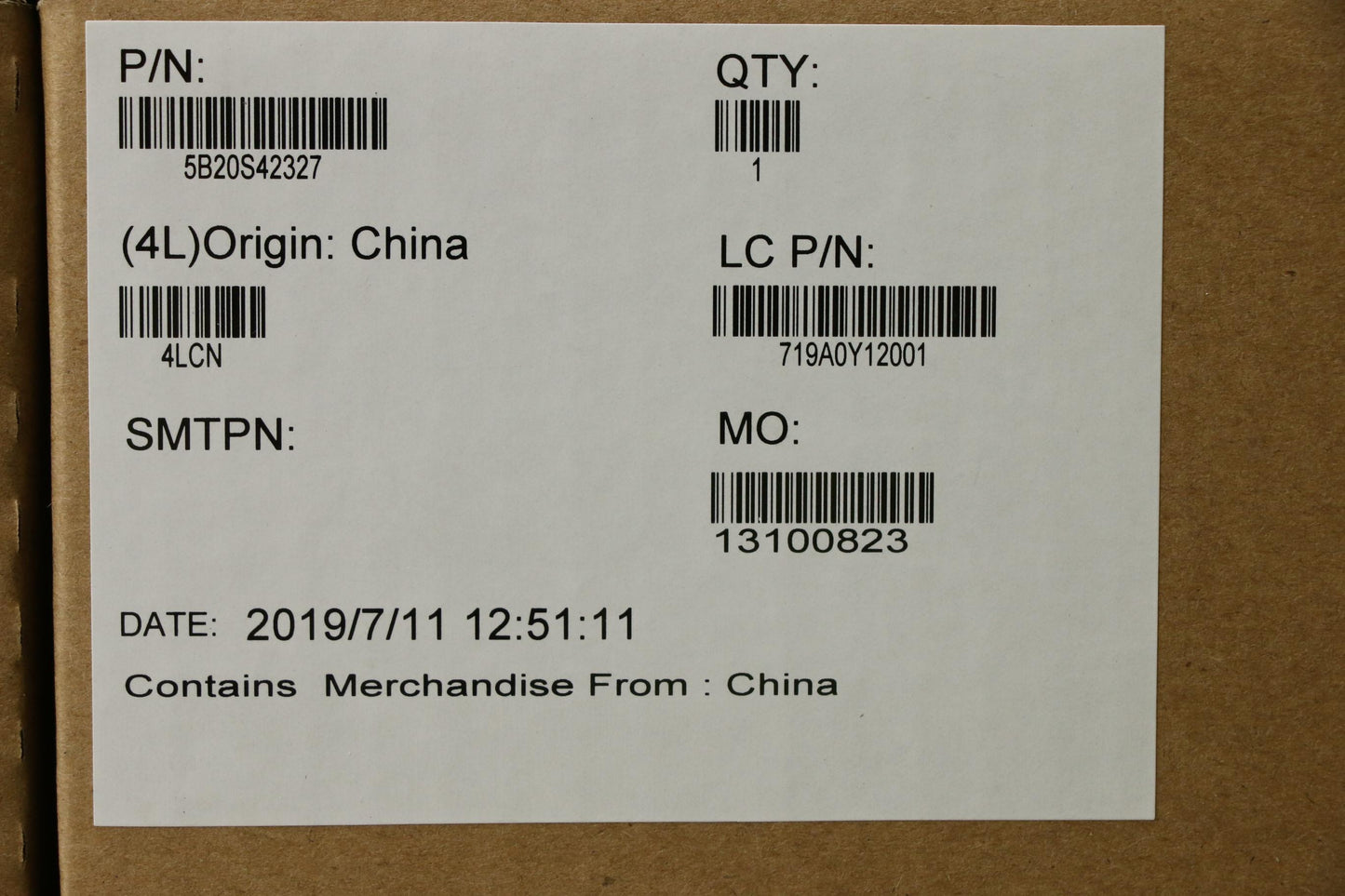 Lenovo Nmc362 I79750H Gtx Dis 1050 3G - 5B20S42327