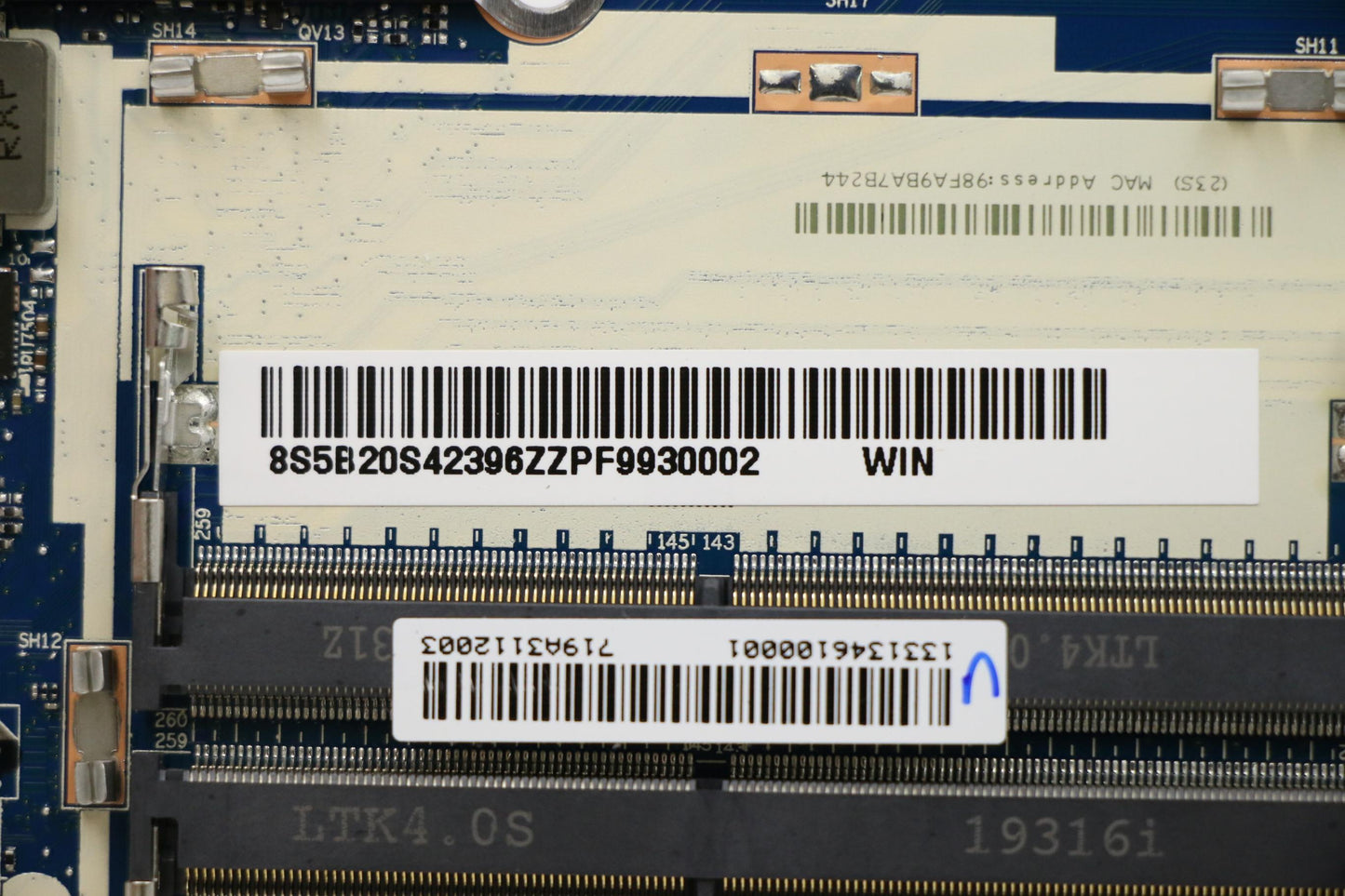Lenovo Nmc221 Fy517 I79750H Rtx2060 V - 5B20S42396
