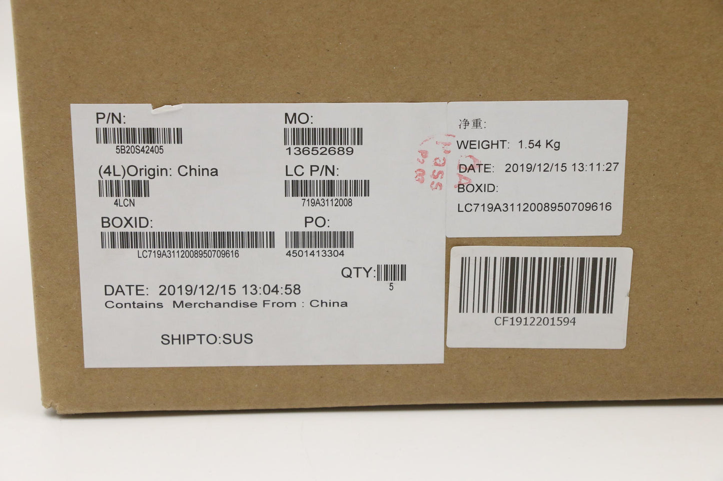 Lenovo Nmc221 Fy523 I59300H Gtx1660Ti - 5B20S42405