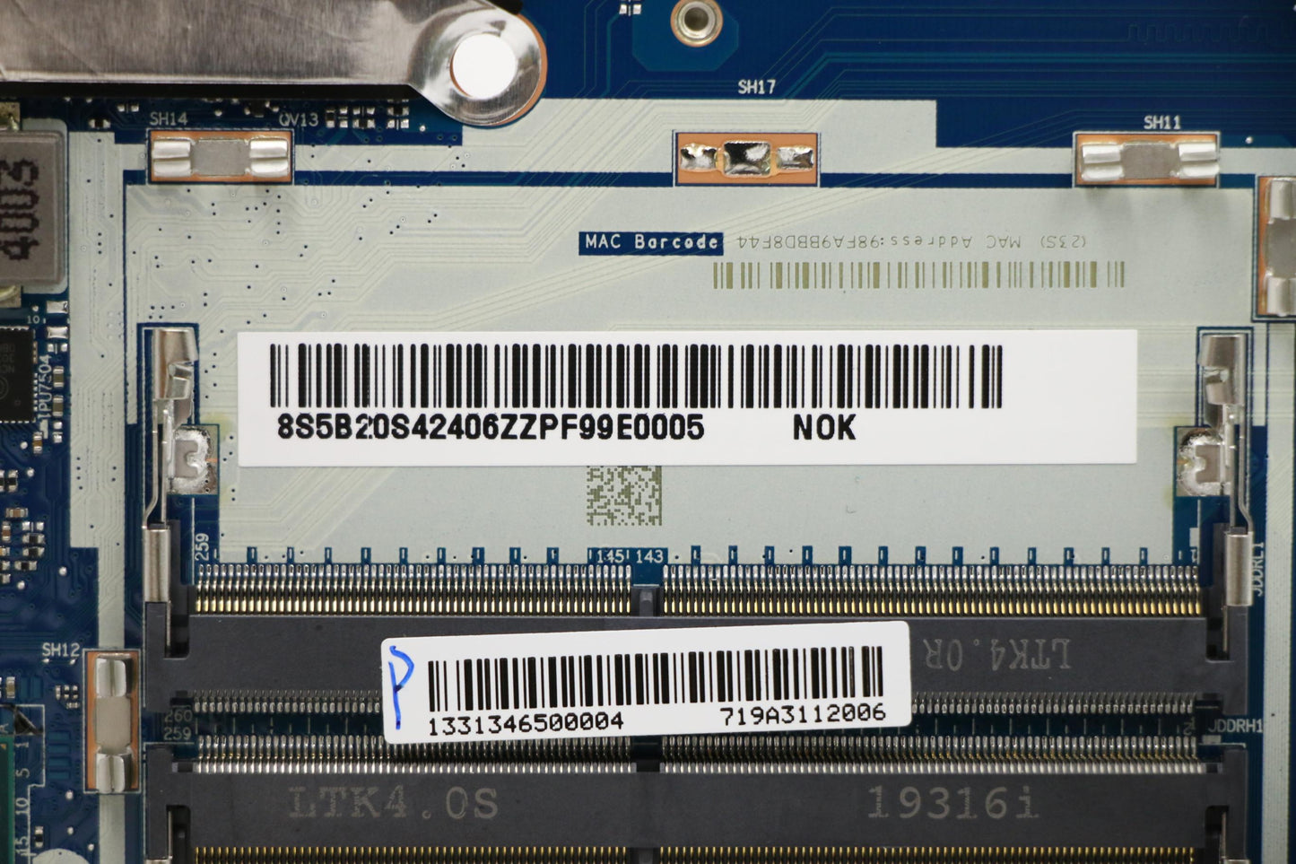 Lenovo Nmc221 Fy523 I79750H Gtx1660Ti - 5B20S42406