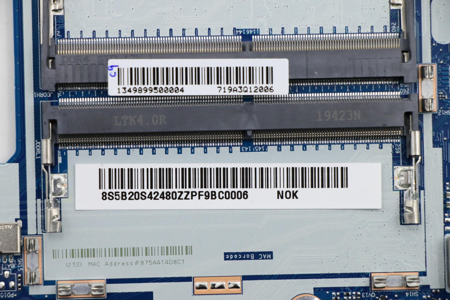 Lenovo Mb Nmc531 Fy710 I79750H Rtx206 - 5B20S42480