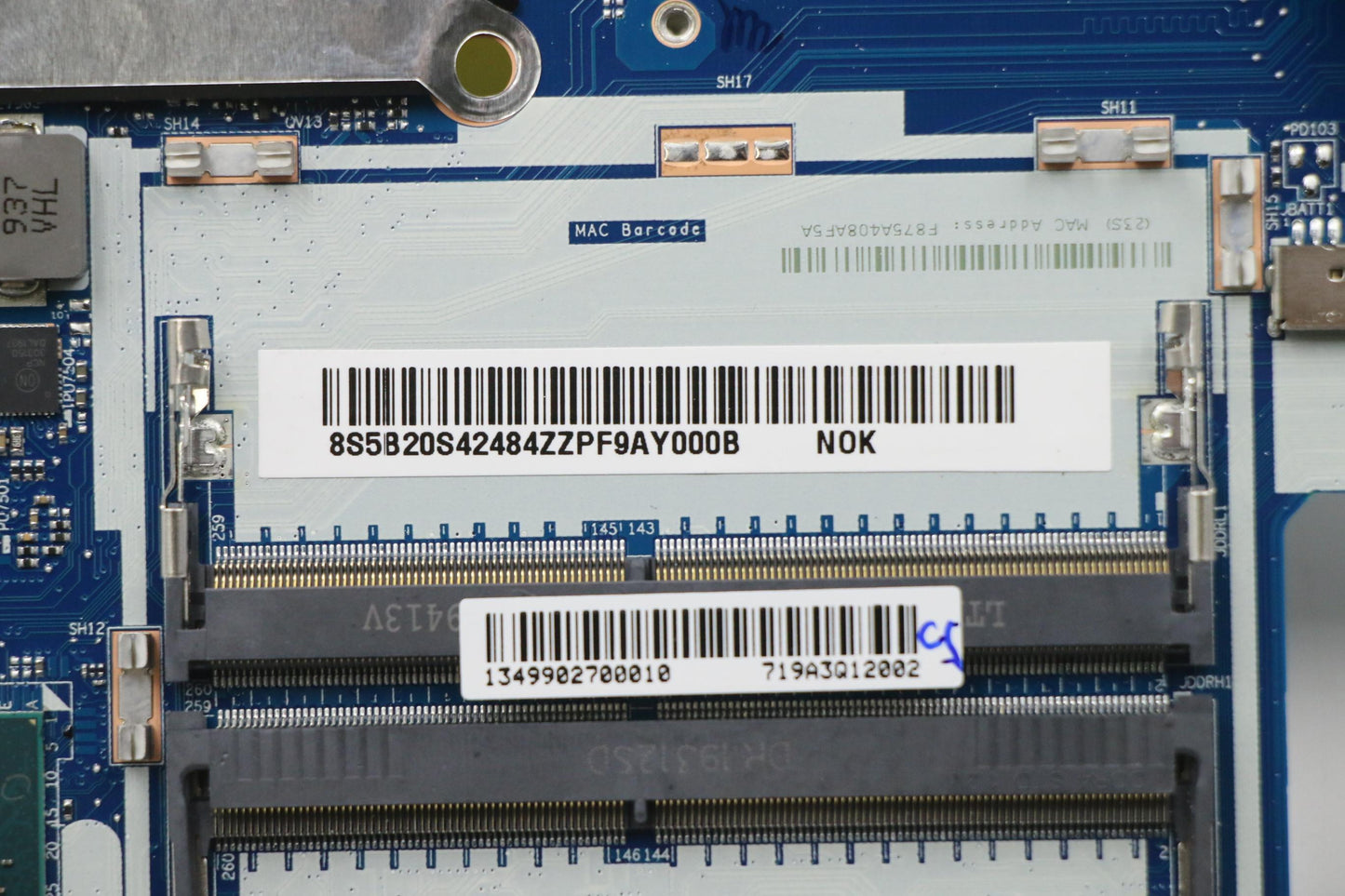 Lenovo Mb Nmc531 Fy714 I79750H Gtx166 - 5B20S42484