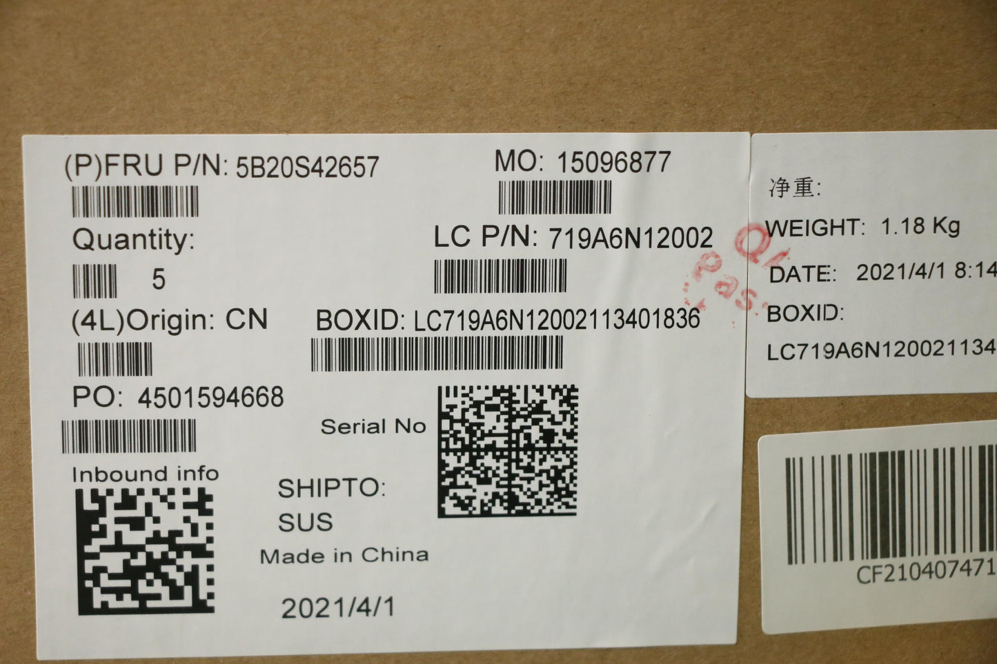 Lenovo Pcba Mb Nmc101 Gv540 R53500U_U - 5B20S42657