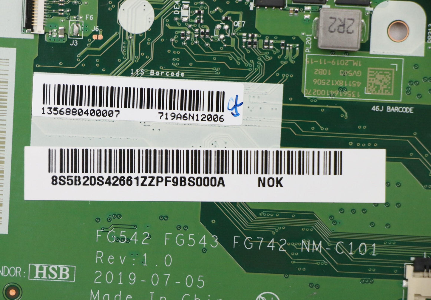Lenovo Pcba Mb Nmc101 Gv540 A300U_Uma - 5B20S42661