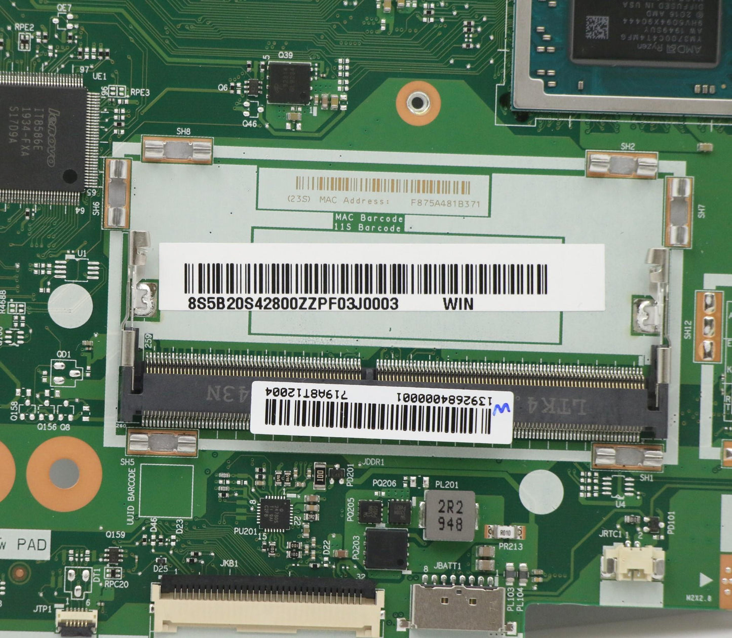 Lenovo Mb Nmc511 R73700U Uma D4G Win - 5B20S42800