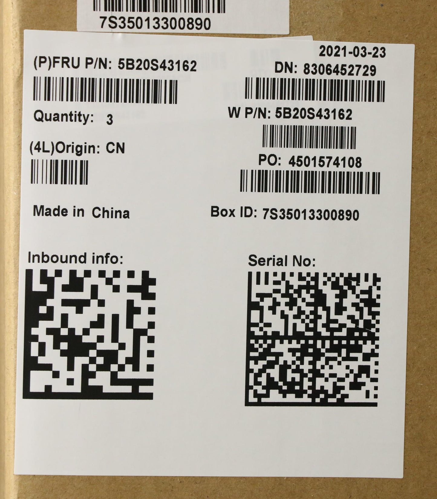Lenovo Mb A99420E Uma 4G 64G Win Ls15 - 5B20S43162