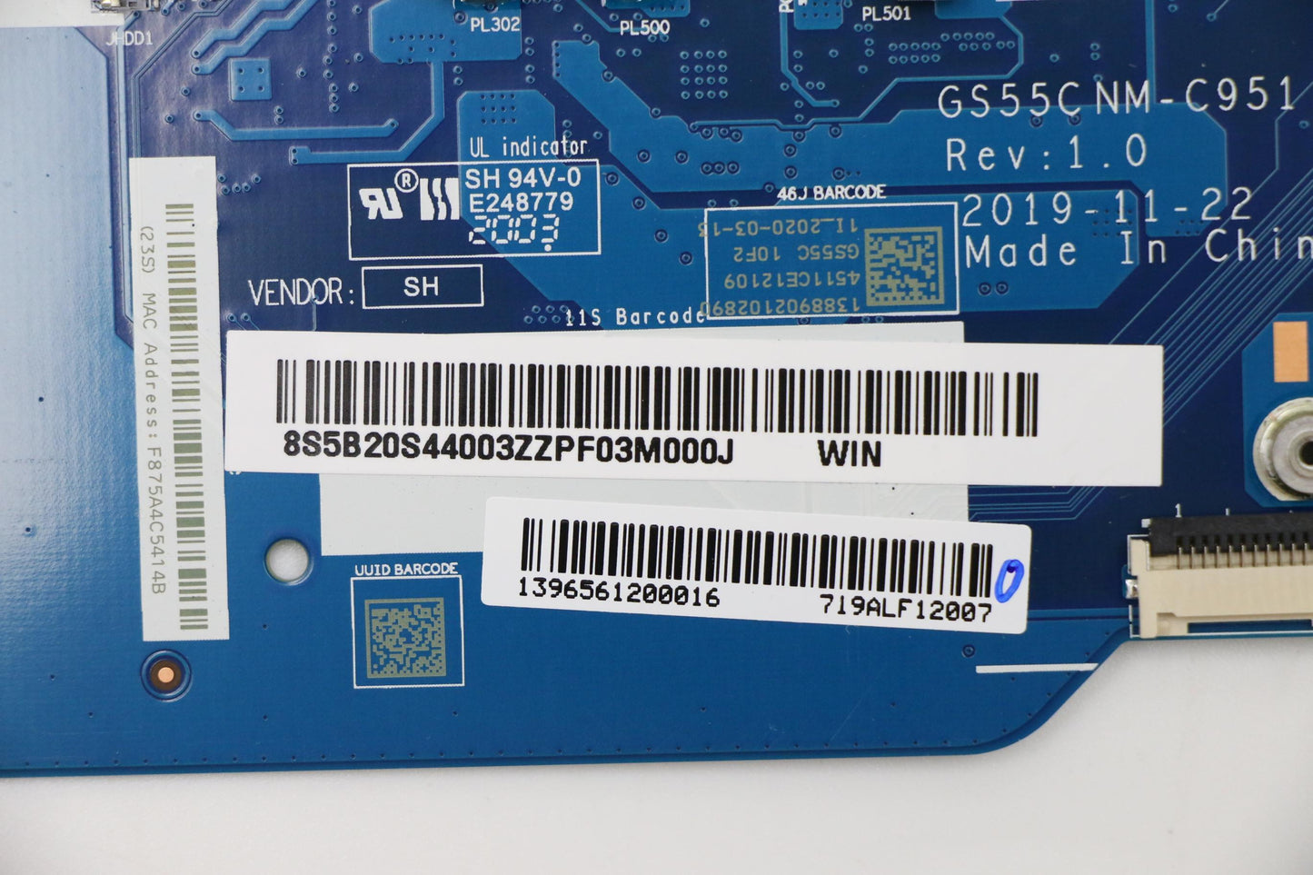 Lenovo Mb L 81Y3 Win5205U_Uma_4G - 5B20S44003