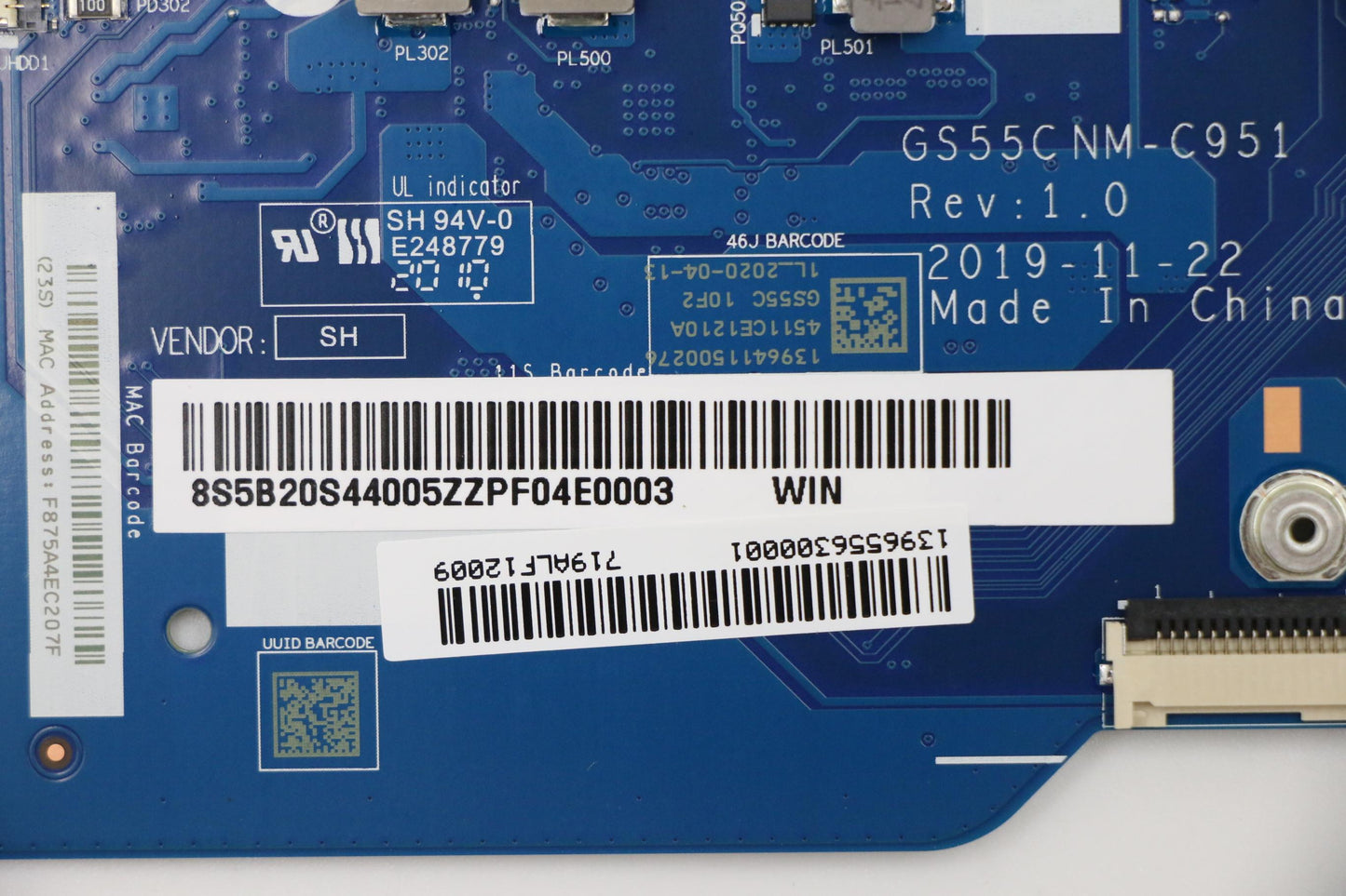 Lenovo Mb L 81Y3 Win6405U_Uma_4G - 5B20S44005