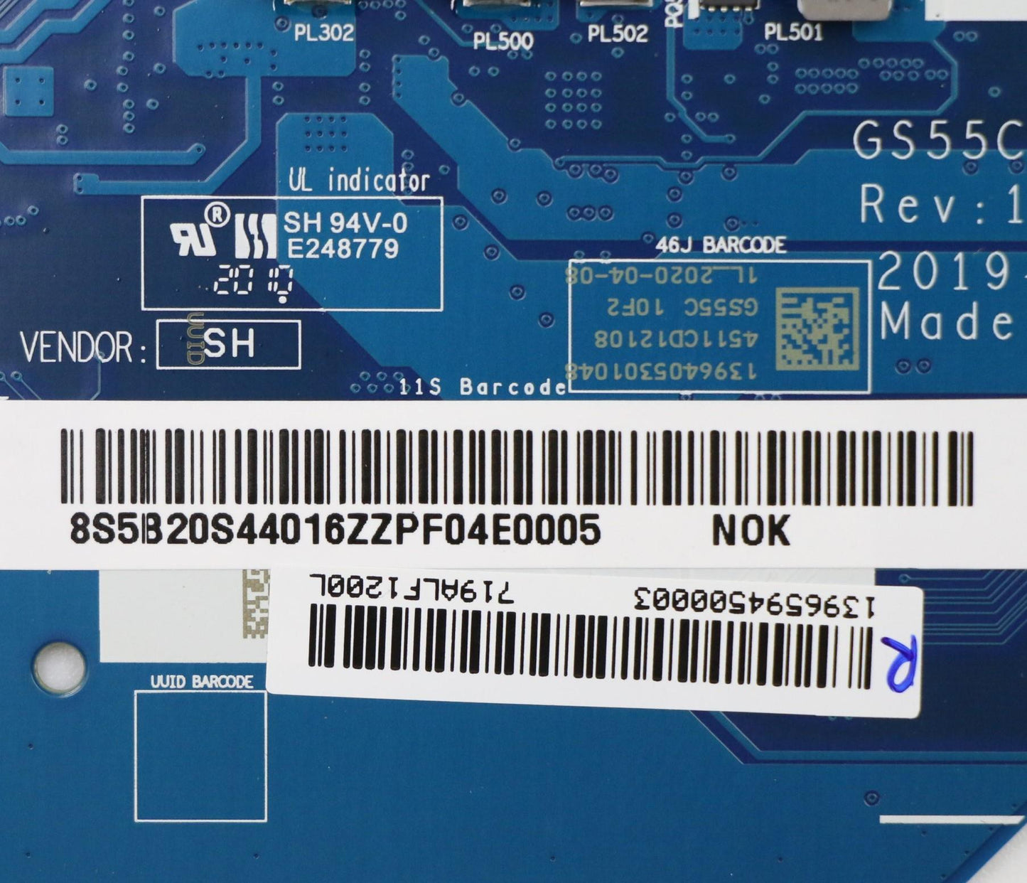Lenovo Gs55C Mb Mbl81Y3Noki510210Un17 - 5B20S44016