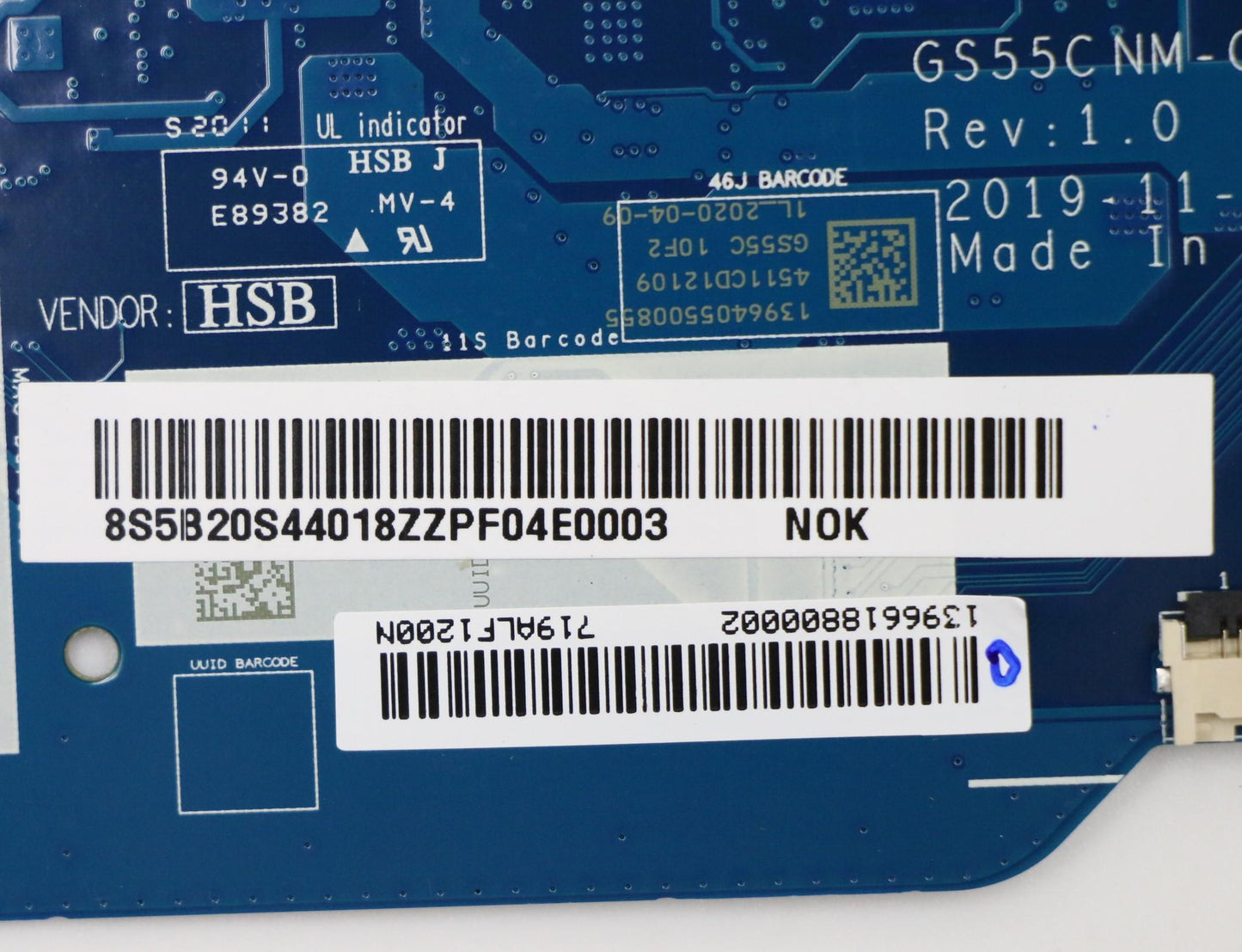 Lenovo Gs55C Mb Mbl81Y3Noki310110Un17 - 5B20S44018