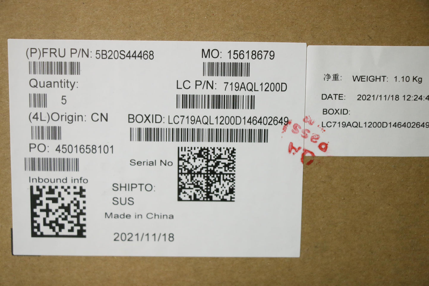 Lenovo Mb L81W1 Winr53500U_Uma_4Gt - 5B20S44468