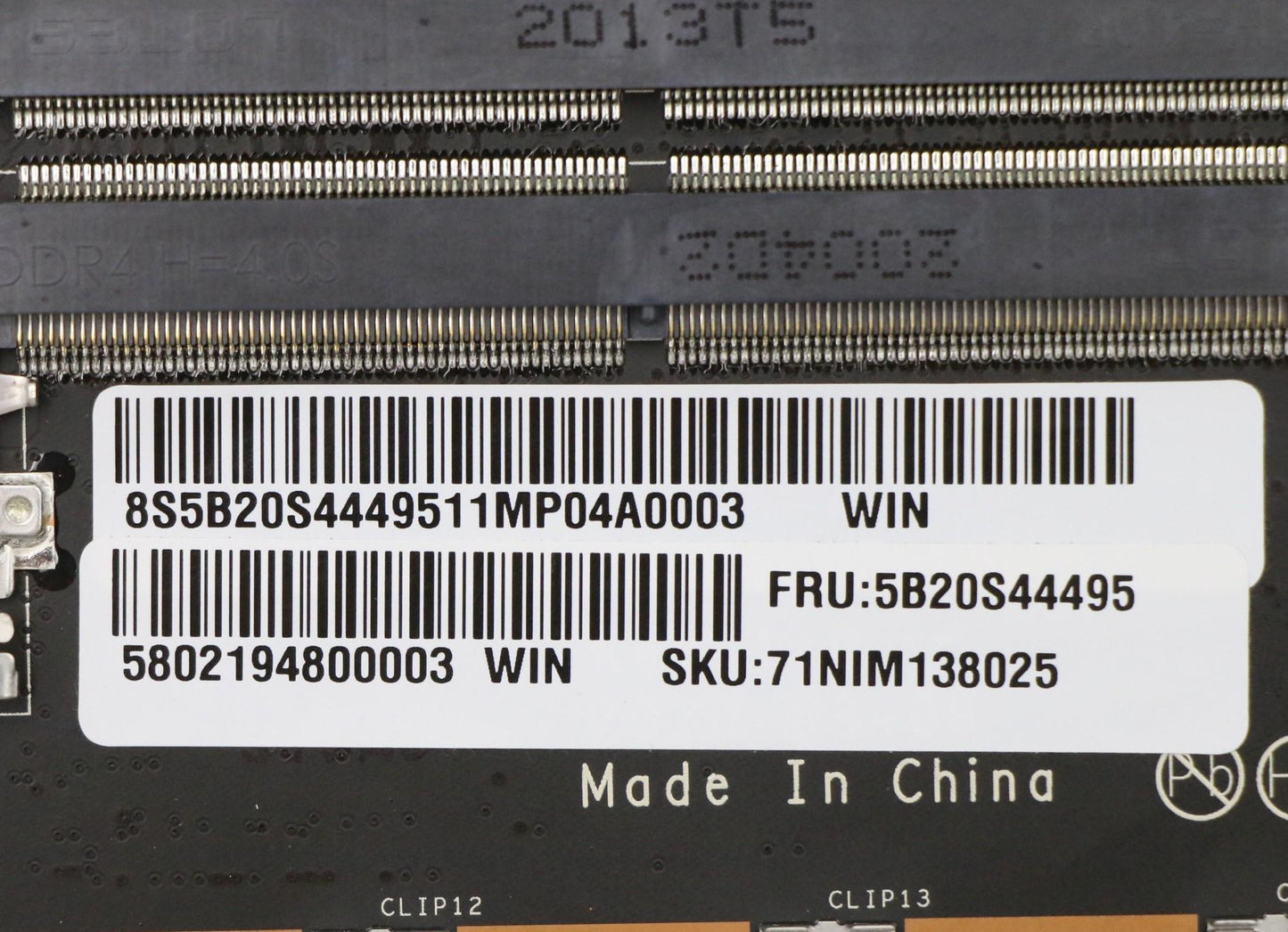 Lenovo Bdplanar Mbc81Yt Win I710750H_ - 5B20S44495