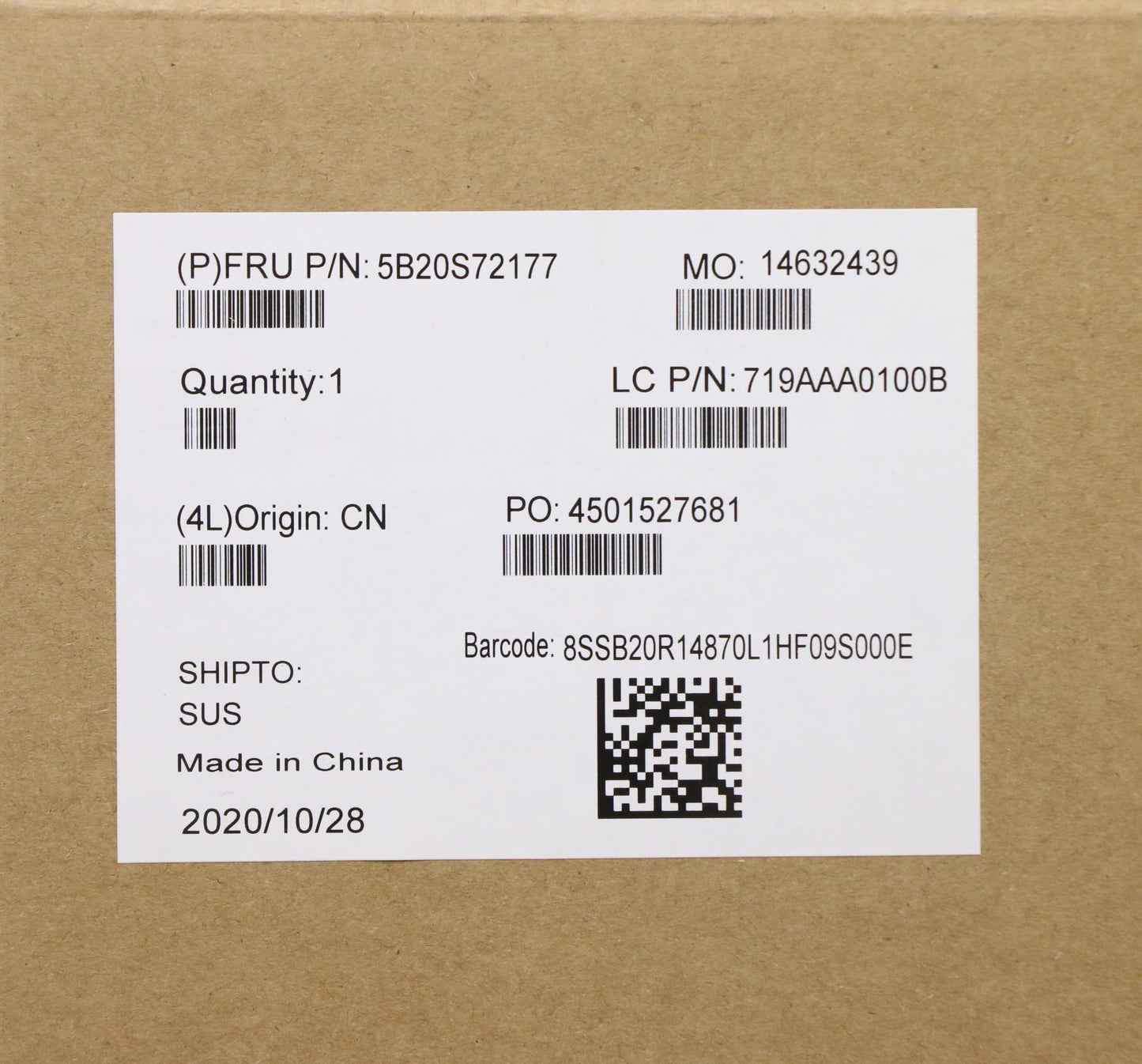 Lenovo Mb I7-9750H T3 6G Nok Naytdt2. - 5B20S72177