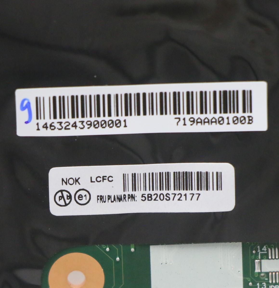 Lenovo Mb I7-9750H T3 6G Nok Naytdt2. - 5B20S72177