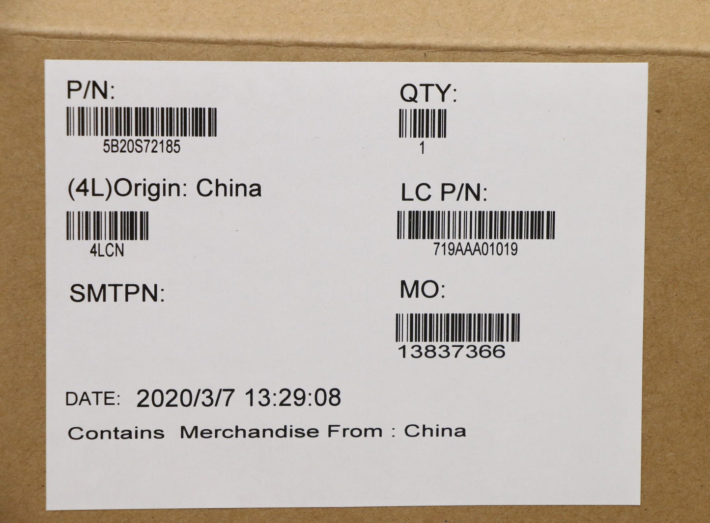 Lenovo Mb E-2276M Vp T5 16Gnok Yaytdt - 5B20S72185