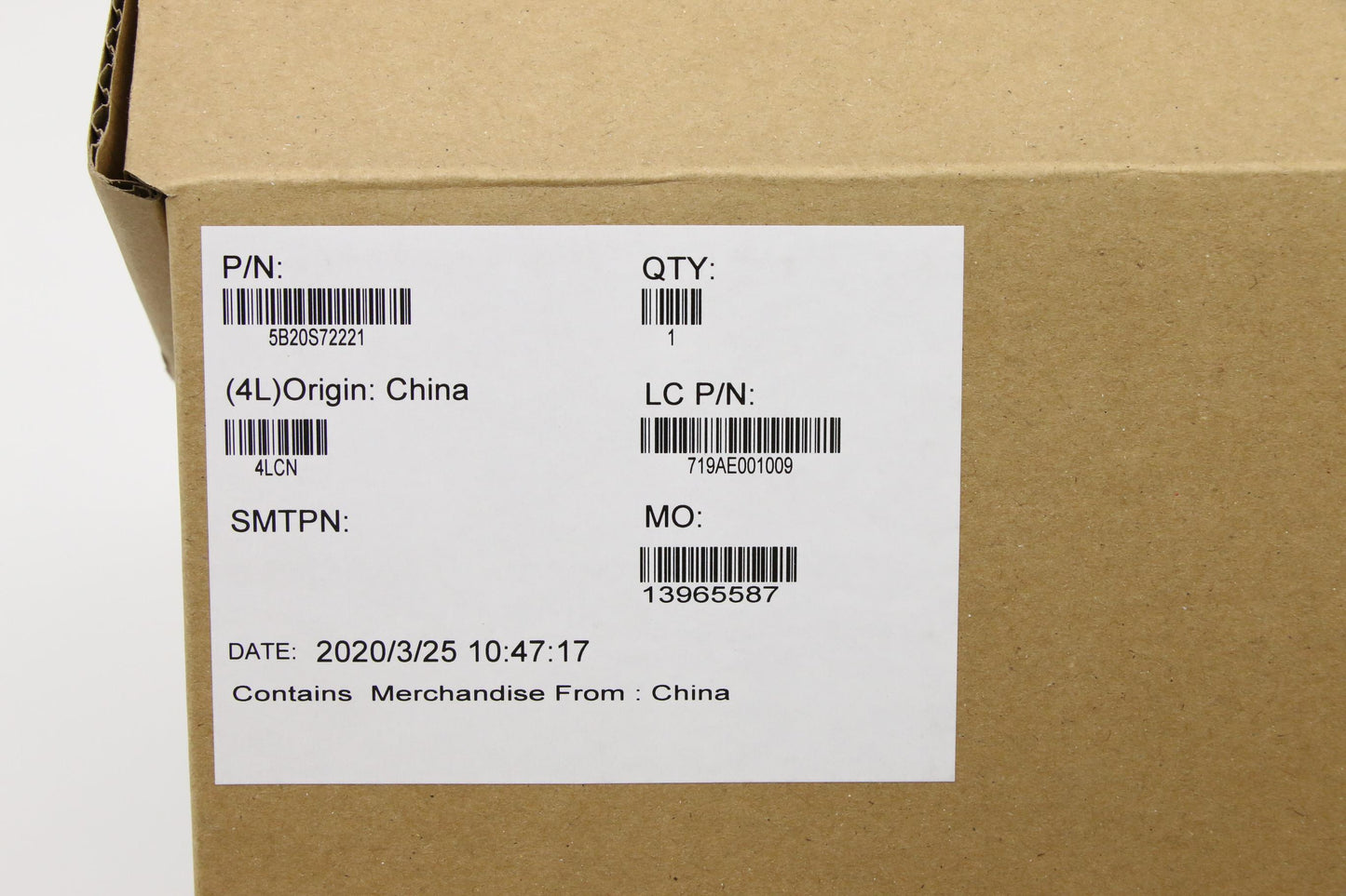 Lenovo Fe5A0 Mb I5-10210U Uhd Nok Yt( - 5B20S72221