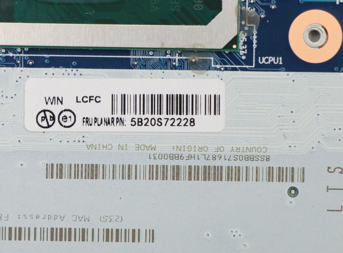 Lenovo Fe5A0 Mb I7-10510U Uhd Win Yt( - 5B20S72228
