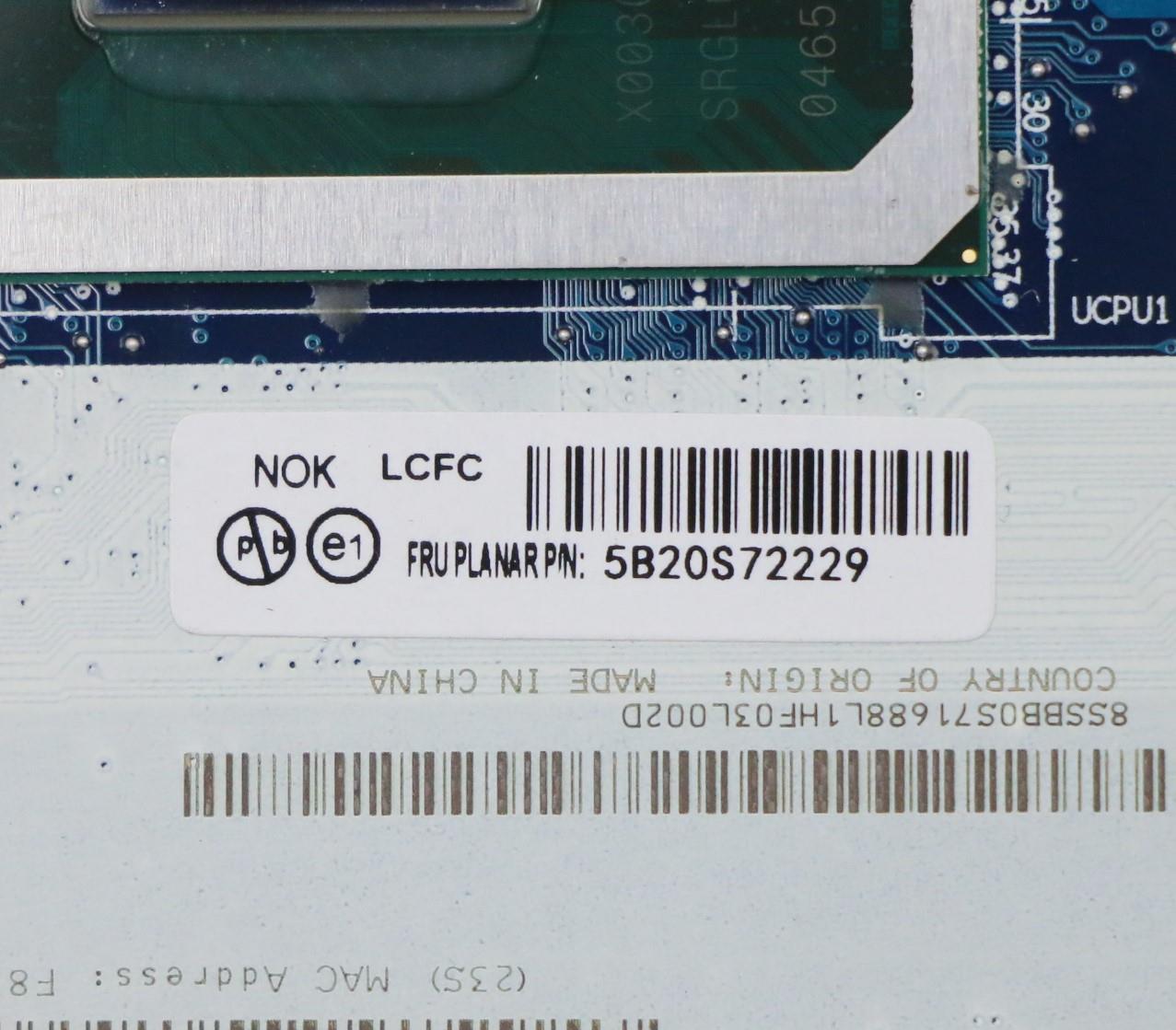 Lenovo Fe5A0 Mb I3-10110U Rx640 Nok Y - 5B20S72229