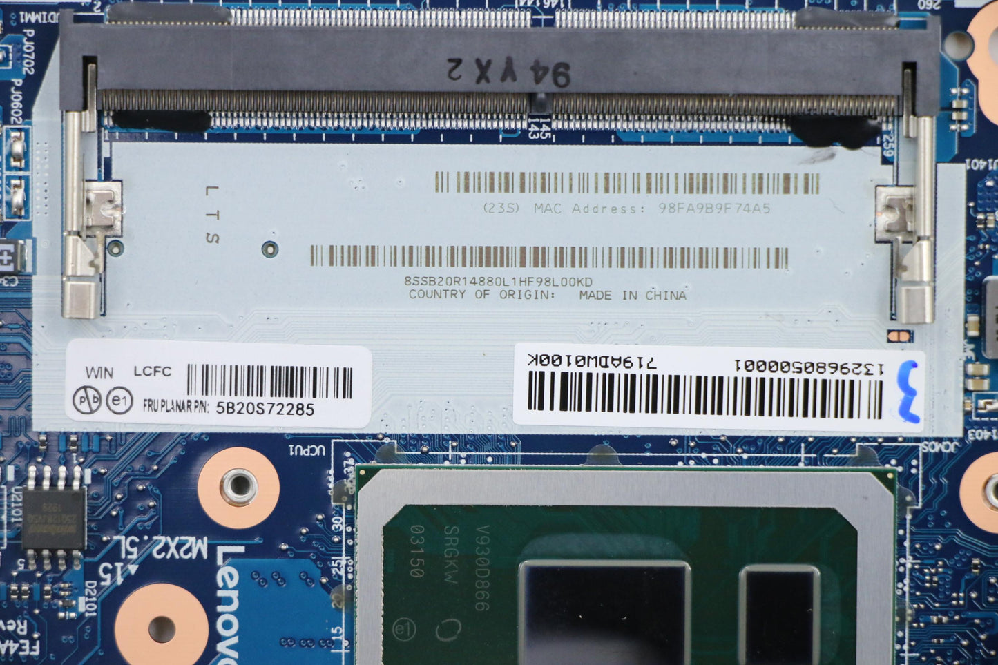 Lenovo Fe4A0 Mb I7-10510U Uhd Win Yt( - 5B20S72285