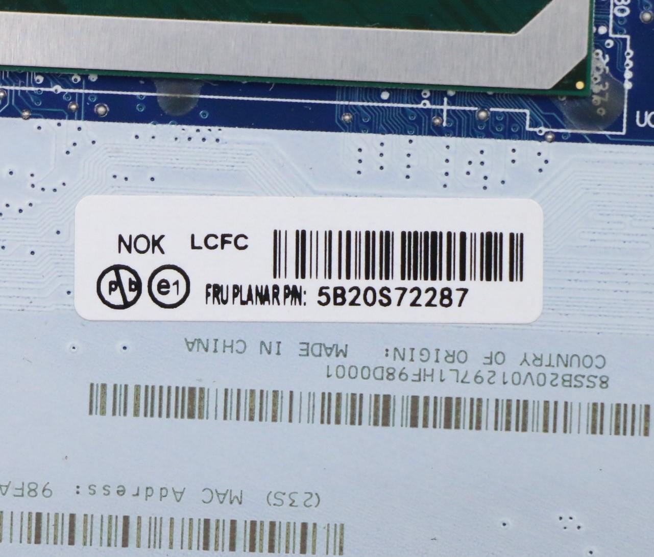 Lenovo Fe4A0 Mb I3-10110U Rx640 Nok Y - 5B20S72287