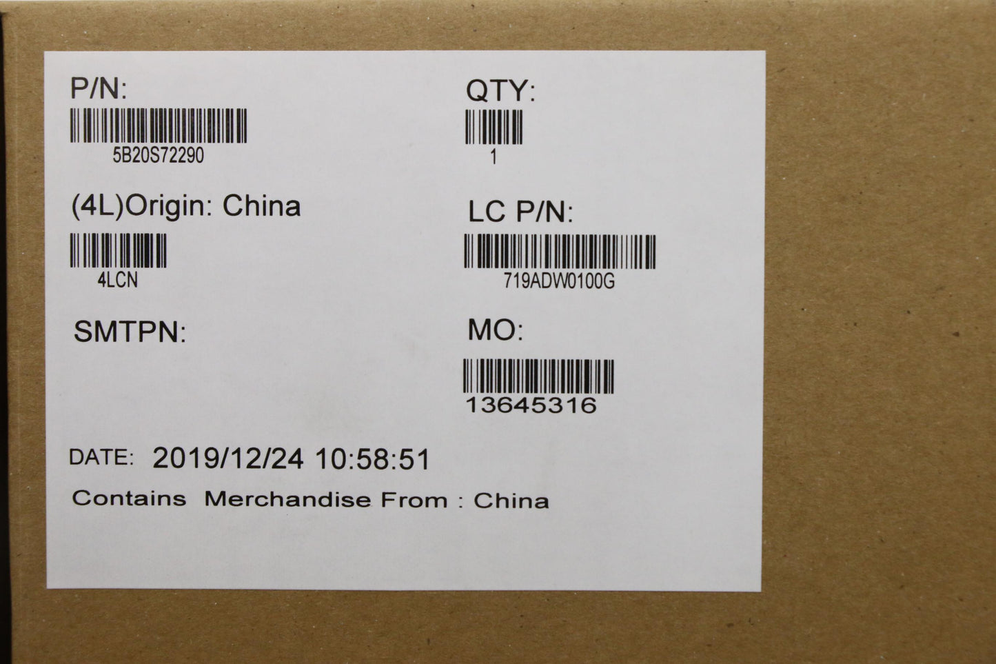 Lenovo Fe4A0 Mb I5-10210U Rx640 Win Y - 5B20S72290