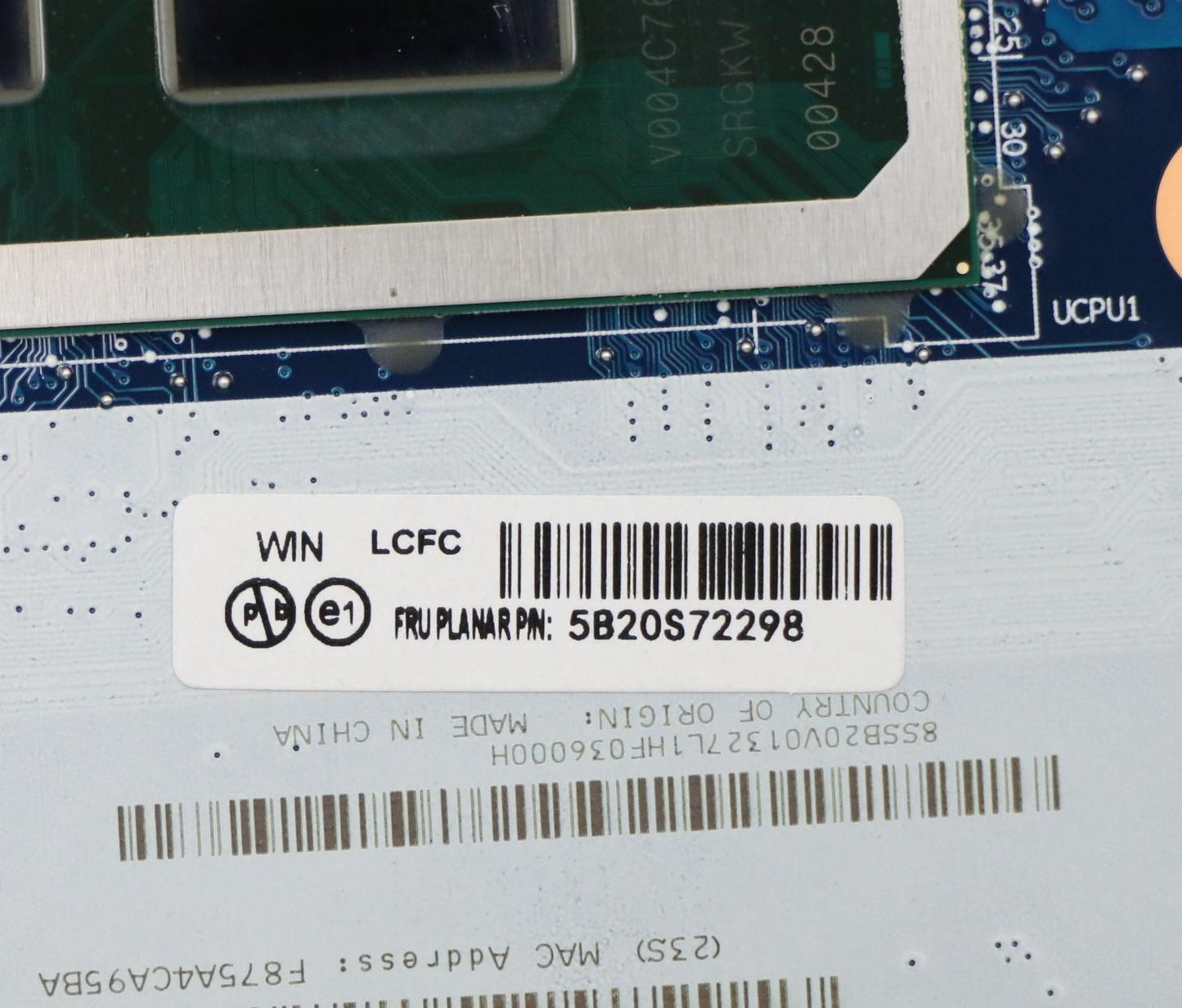 Lenovo Fe4A0 Mb I7-10510U R625 Win Yt - 5B20S72298