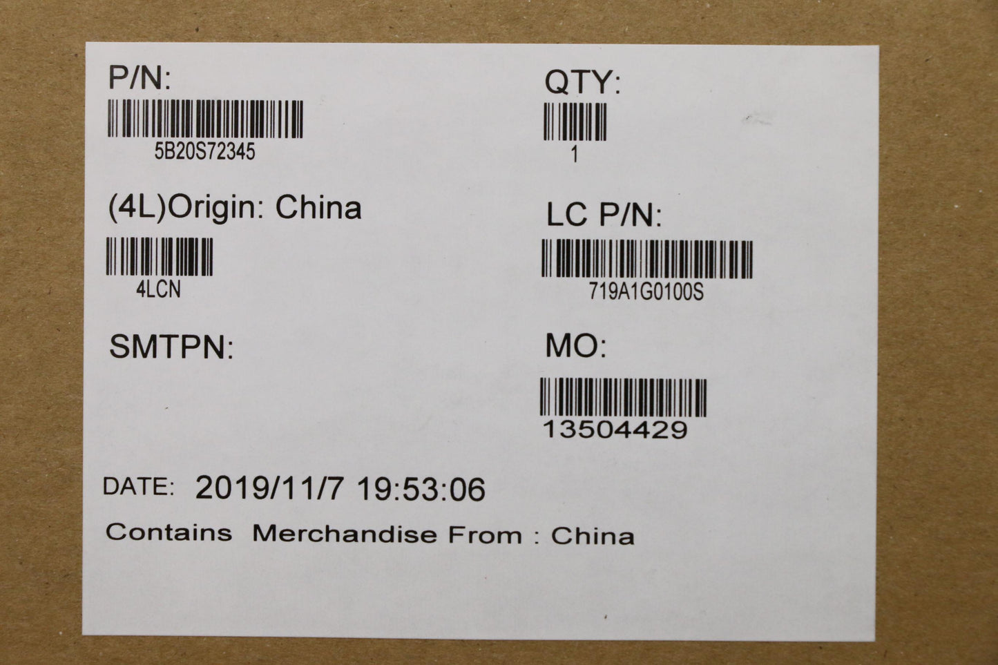 Lenovo Rz73700U16Gsmwinydytdt2 - 5B20S72345