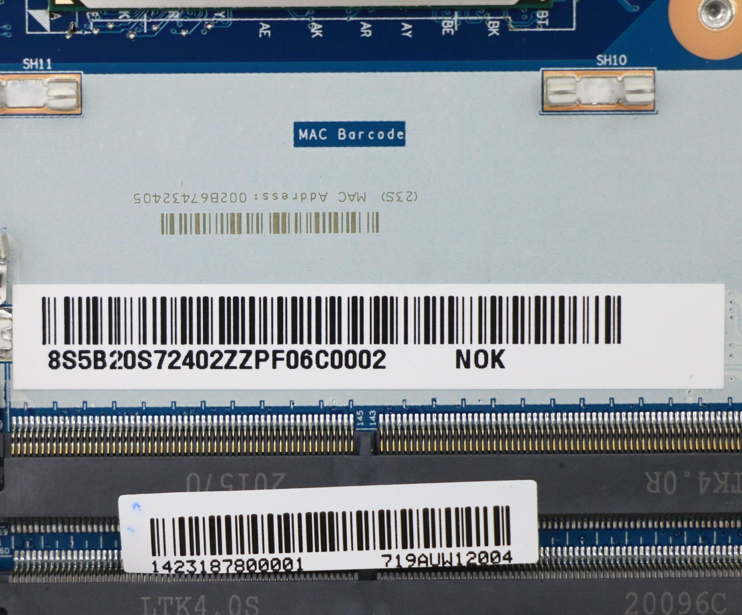 Lenovo Bdplanar Mbl82B3Noki710750H_Gt - 5B20S72402