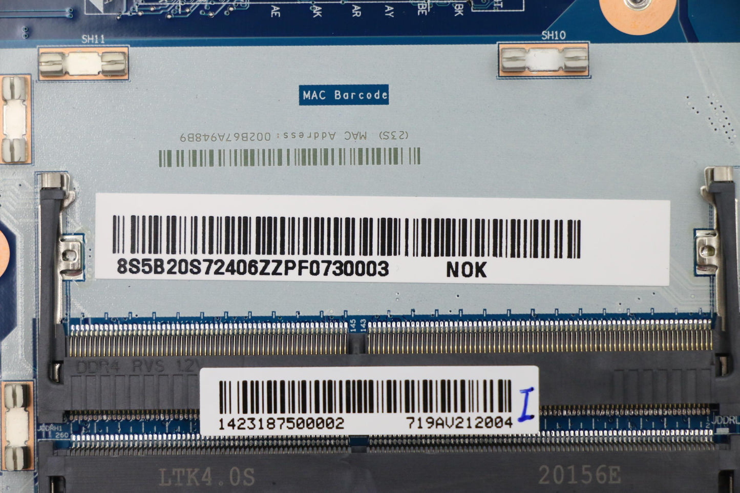 Lenovo Bdplanar Mbl82B3Noki710750H_Gt - 5B20S72406