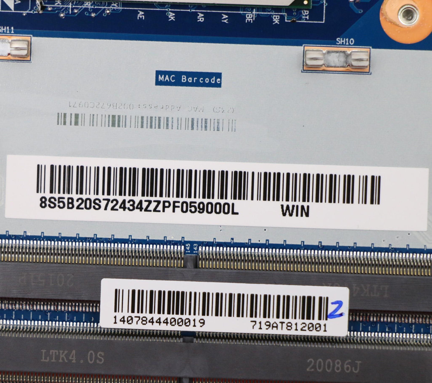 Lenovo Bdplanar Mb L 82Auwin I710750H - 5B20S72434