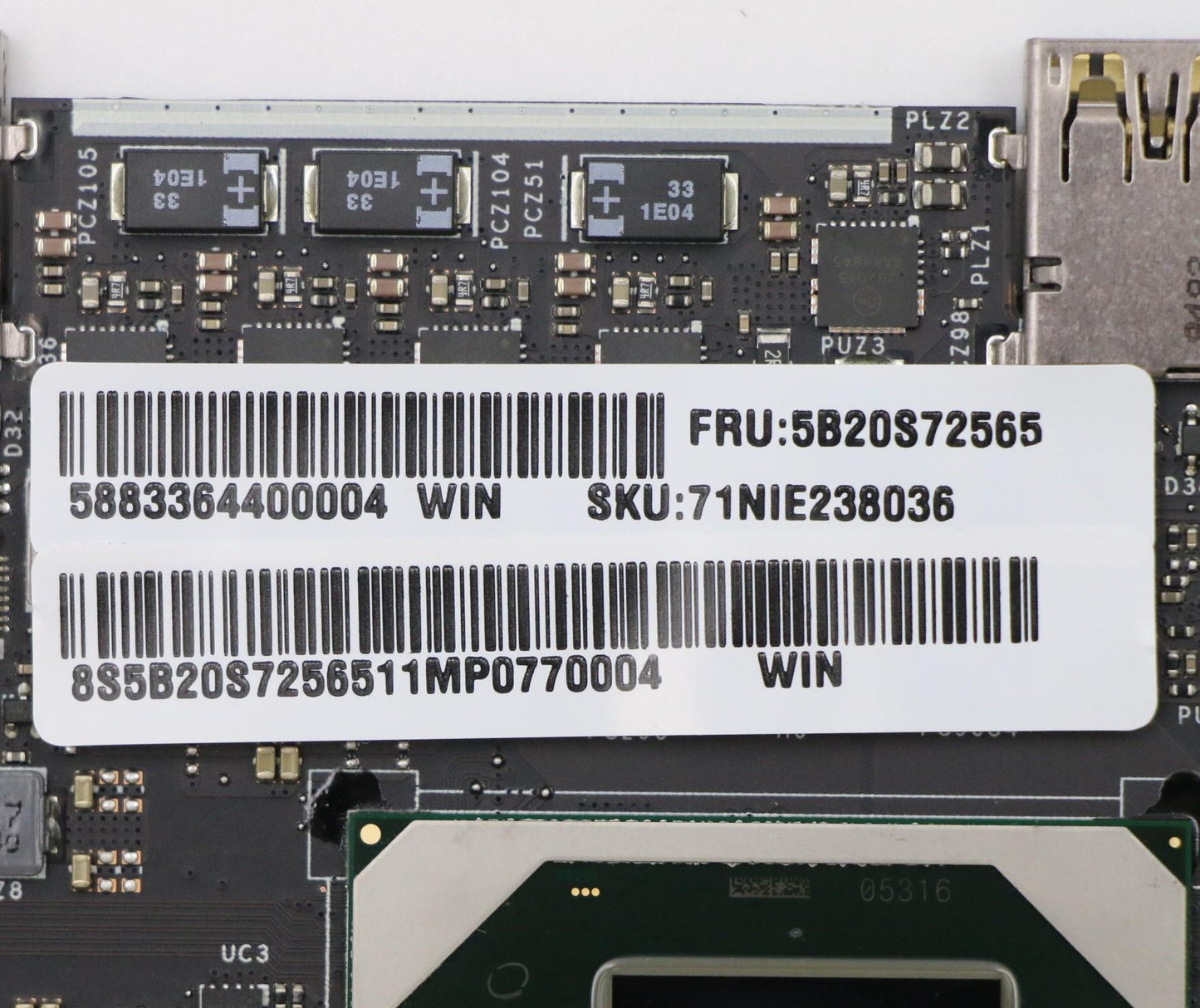 Lenovo Bdplanar Mb C 81Yx Win I710875 - 5B20S72565