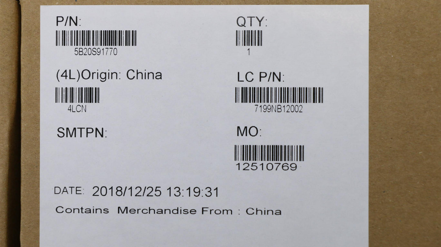 Lenovo Nmb961 I78750H 1060 V6G 60Hz B - 5B20S91770