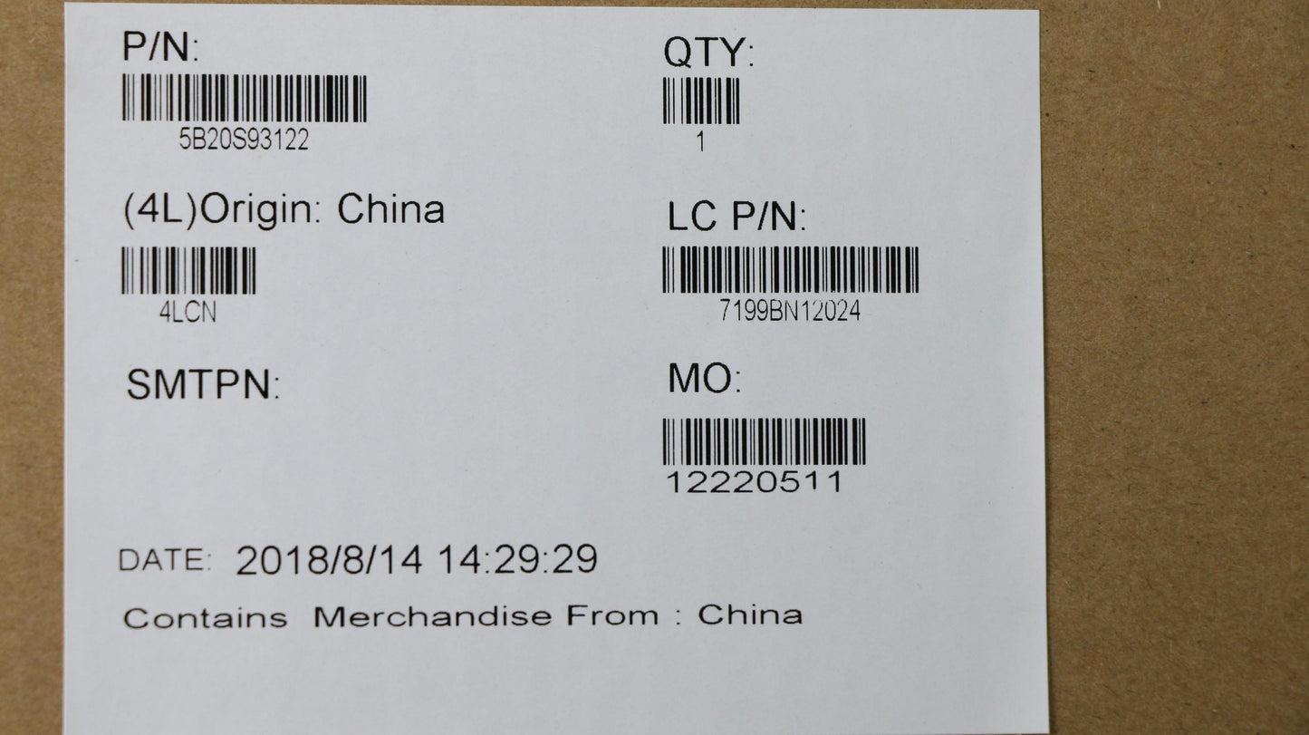 Lenovo Mb I3-7020U(N) Uma D4G-Blk - 5B20S93122