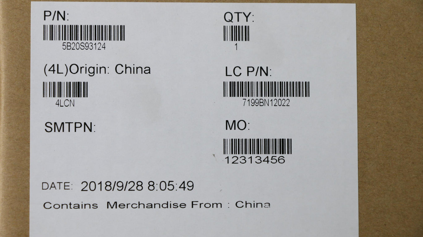 Lenovo Mb I3-7020U(N)M11V2Gd4G-Blk - 5B20S93124