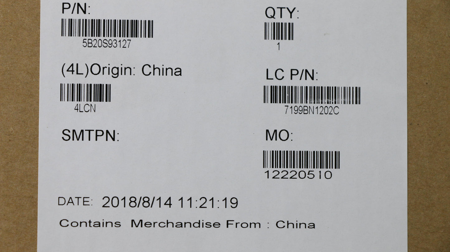 Lenovo Mb I3-7100U R5 V2G D4G-Blk - 5B20S93127