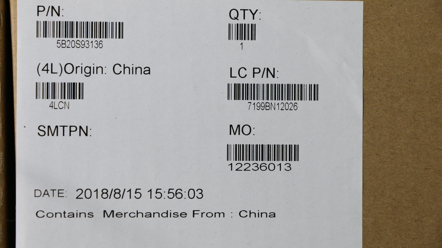 Lenovo Mb I3-7100U Uma D4G-Blk - 5B20S93136