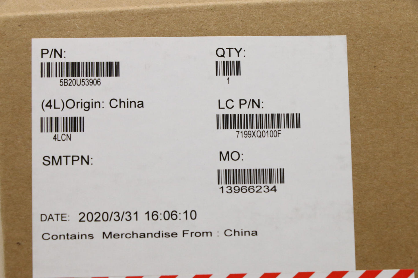 Lenovo Intel I3-8145U 2.1G/2C/4M - 5B20U53906