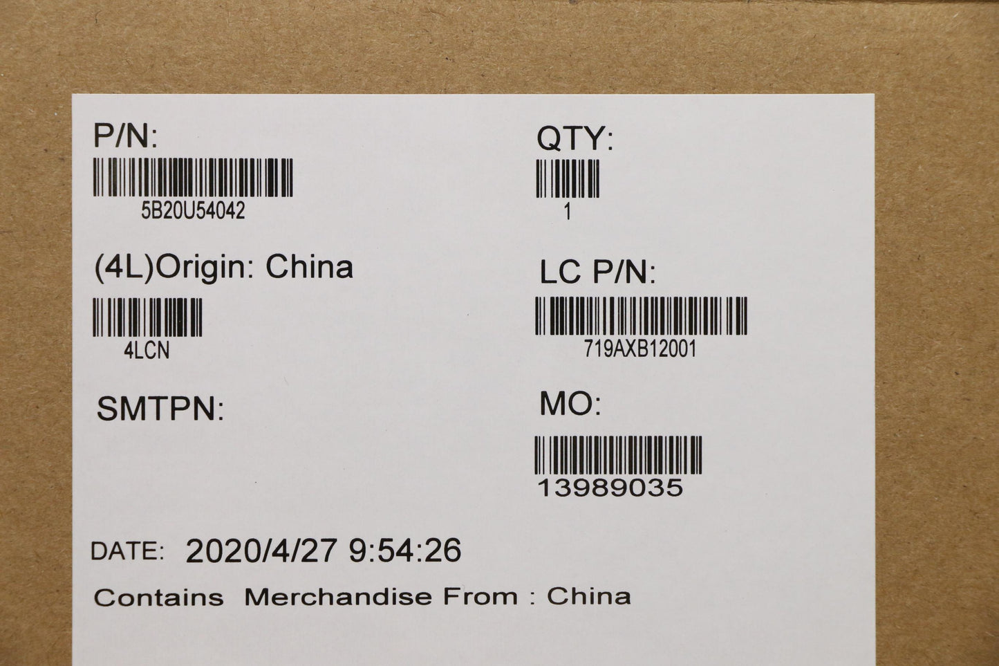 Lenovo Bdplanar Celeron J4025 Uma Win - 5B20U54042