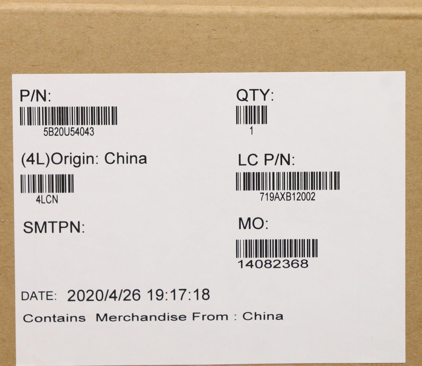 Lenovo Bdplanar Celeron J4025 Uma No - 5B20U54043