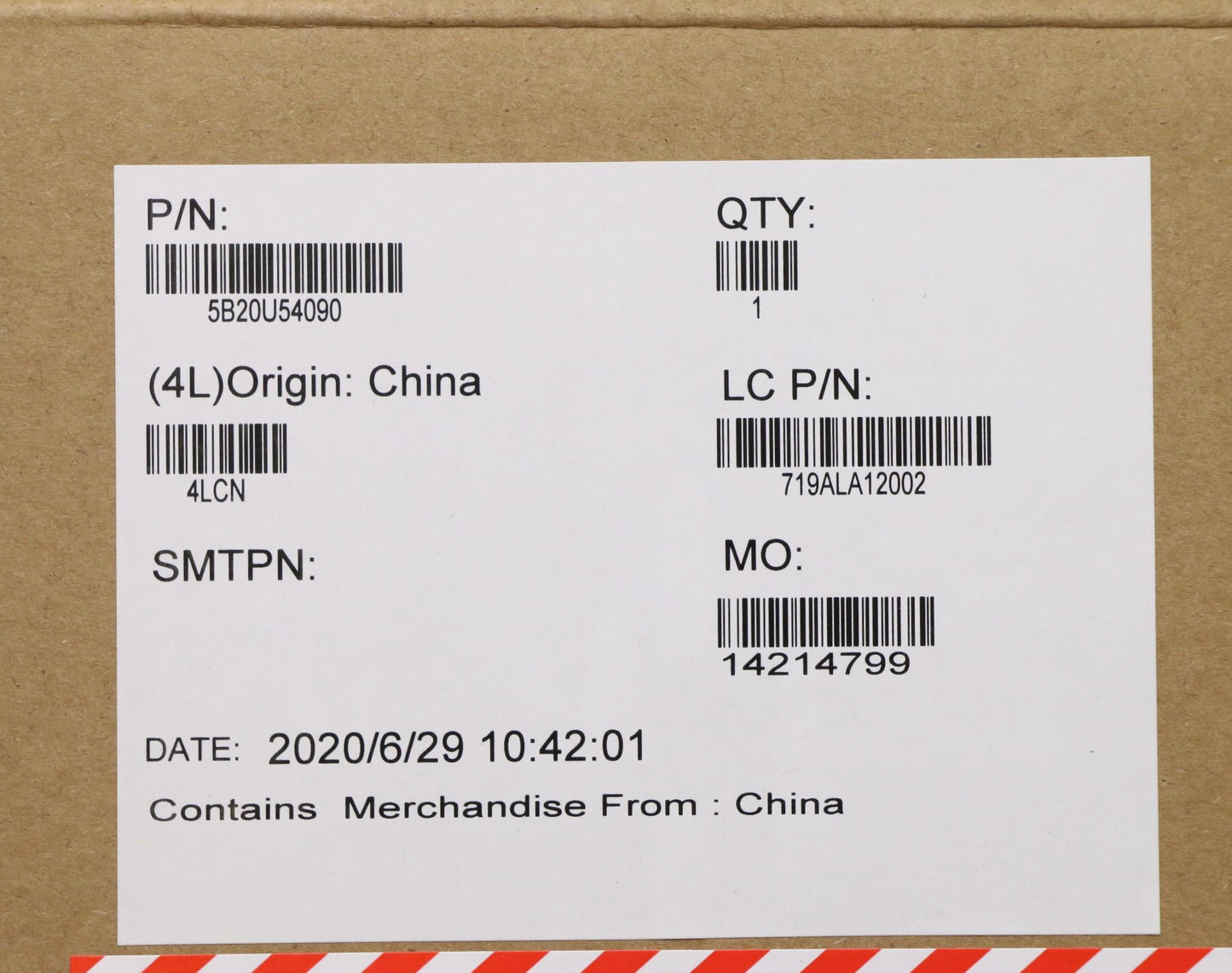 Lenovo Fru Win Dpk J5040 - 5B20U54090