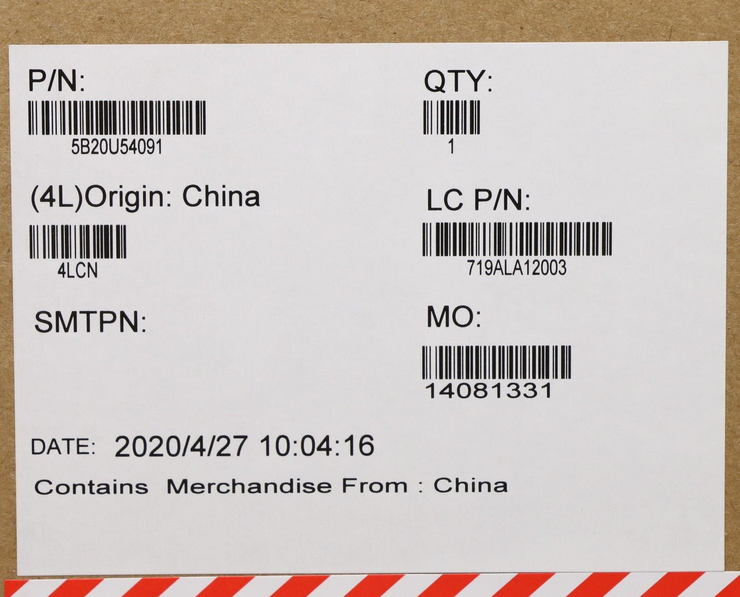 Lenovo Fru No Dpk J4025 - 5B20U54091