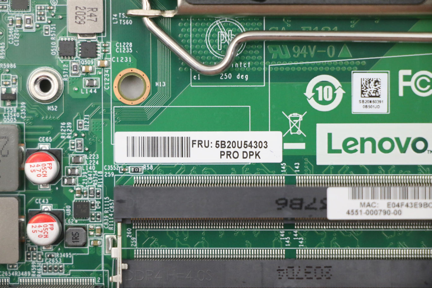 Lenovo Bdplanar Mb M90A Q470 Uma Wind - 5B20U54303